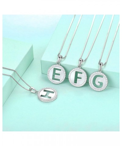 Initial Necklace for Women Teen girls 925 Sterling Silver Letter A-Z Pendant 26 Alphabet Jewelry H $22.94 Necklaces