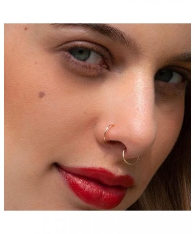 Hypoallergenic Nose Ring Hoops - Surgical Steel Septum Cartilage Ring - 20G 18G 16G 14G Diameter 5mm to 16mm Body Piercing Li...