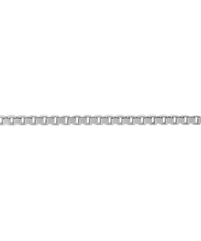 Sterling Silver 1mm Box Chain Necklace for Men and Women Assorted Finishes Nickel Free Italy 14-36 inch lengths with Lobster ...