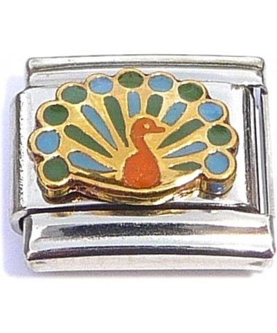 Peacock Bird Italian Charm $8.19 Bracelets