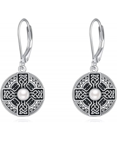 Celtic Viking Earrings for Women Sterling Silver Celtic Knot Earrings Amulet Protection Good Luck Viking Triskele Jewelry Cel...