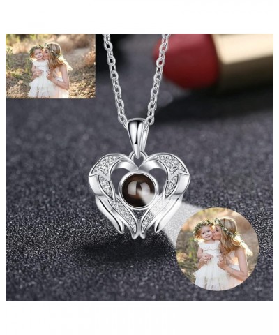 Custom Necklaces with Picture inside, Personalized Necklace for Women, Picture Necklace Personalized Photo, Projection I Love...