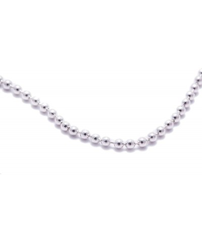 Silver Clad Steel Ball Chain Necklace 38.0 Inches $9.35 Necklaces