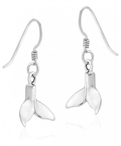 Ocean's Majestic Whale Tail .925 Sterling Silver Dangle Earrings $9.50 Earrings