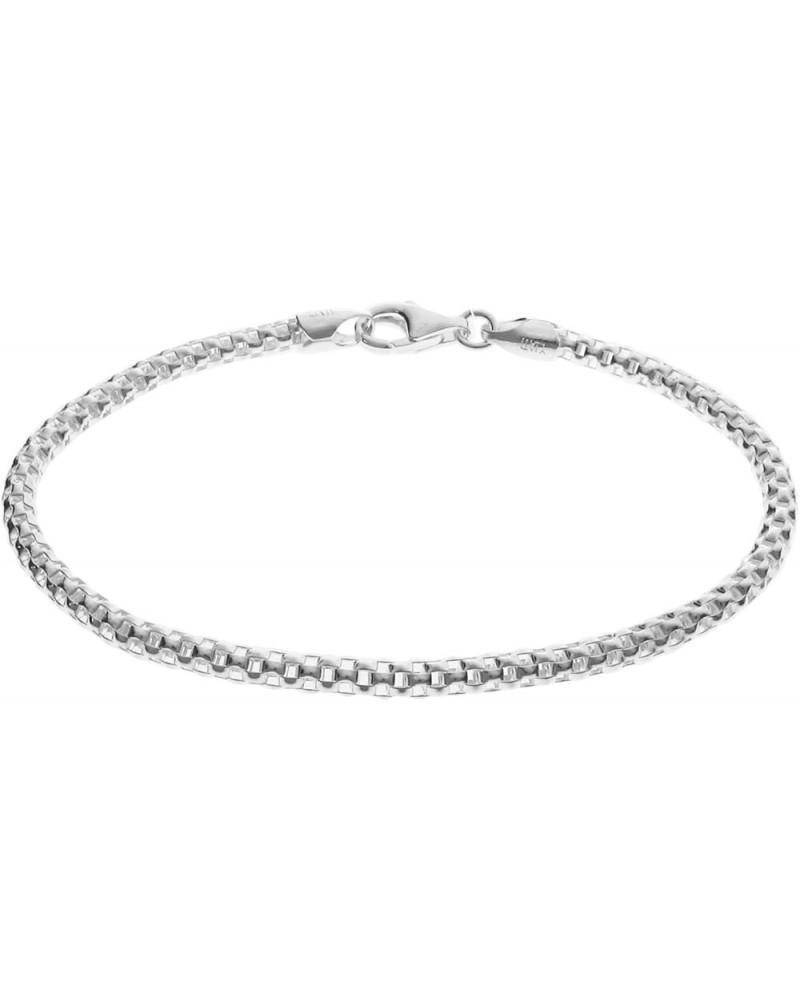 Sterling Silver Popcorn Chain Bracelet for European Bead Charms, 7-8.5 Inches 7.0 Inches $12.99 Bracelets