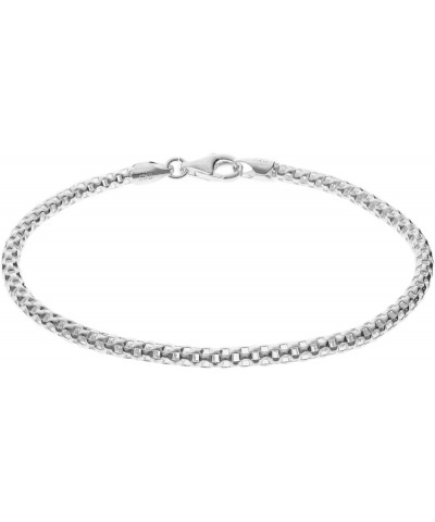 Sterling Silver Popcorn Chain Bracelet for European Bead Charms, 7-8.5 Inches 7.0 Inches $12.99 Bracelets