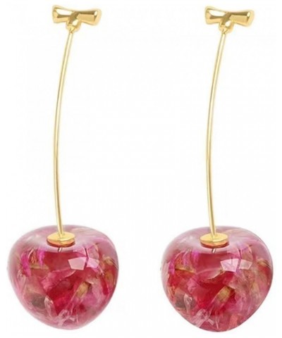 Cherry Earrings 3D Cherry Earrings for Women Cute Fruit Cherry Earrings for Teen Girls Sweet Cherry Jewelry Gifts B $6.35 Ear...