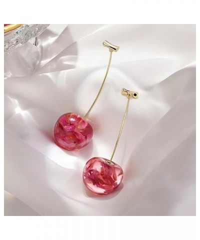 Cherry Earrings 3D Cherry Earrings for Women Cute Fruit Cherry Earrings for Teen Girls Sweet Cherry Jewelry Gifts B $6.35 Ear...