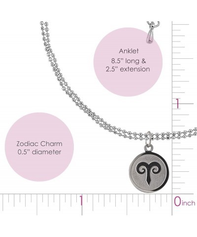 Double Line Zodiac Sign Anklet Virgo $8.69 Anklets