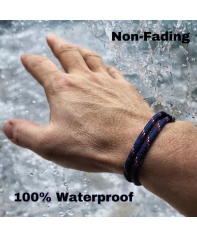 Unisex Adjustable Rope Bracelet - Durable Waterproof Surfer Fashion Bracelet for Men - Handmade Paracord Bracelets - Survival...