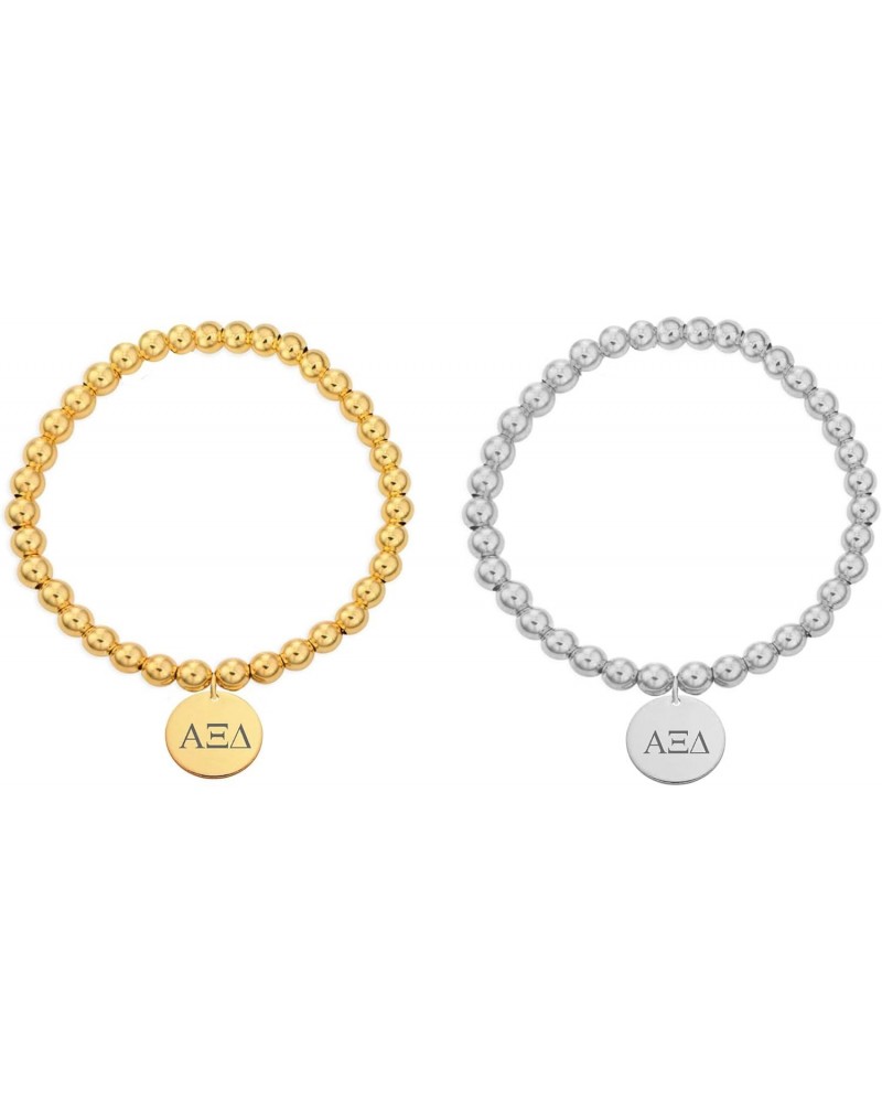 Alpha Xi Delta Bracelet Sorority Stretched Beaded Bracelet $11.58 Bracelets