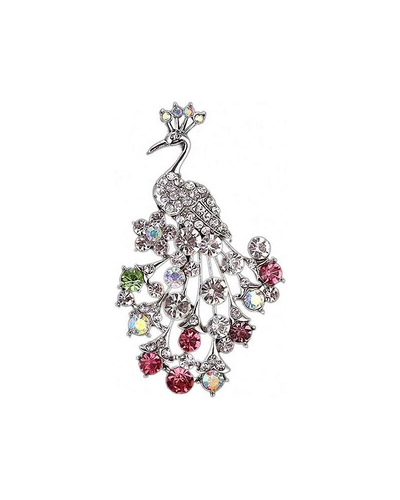 Rhinestone Peacock Animal Brooches Women Wedding and Party Jewelry Accessories Bridal Broach Pins Gold $9.86 Brooches & Pins