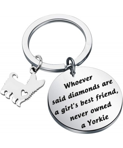 Yorkie Lover Gift Yorkie Keychain Best Yorkie Mom Ever Gift Dog Owned Gift Yorkshire Terrier Gift Owned a Yorkie $8.95 Pendants