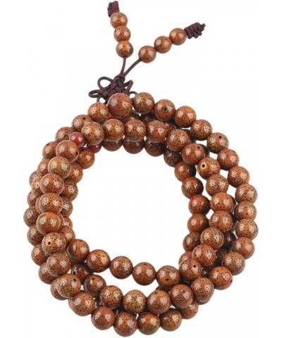 Brown Daemonorops Seeds 108 Tibetan Buddhist Mala Bracelet Beaded Prayer Bead(8mm) Deep Brown-2 $14.63 Bracelets