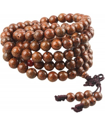 Brown Daemonorops Seeds 108 Tibetan Buddhist Mala Bracelet Beaded Prayer Bead(8mm) Deep Brown-2 $14.63 Bracelets