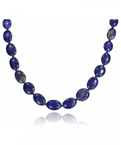 Lapis Lazuli Adjustable Statement Necklace Ovals $14.69 Necklaces