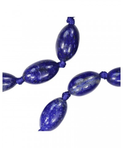 Lapis Lazuli Adjustable Statement Necklace Ovals $14.69 Necklaces