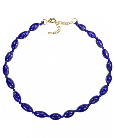 Lapis Lazuli Adjustable Statement Necklace Ovals $14.69 Necklaces