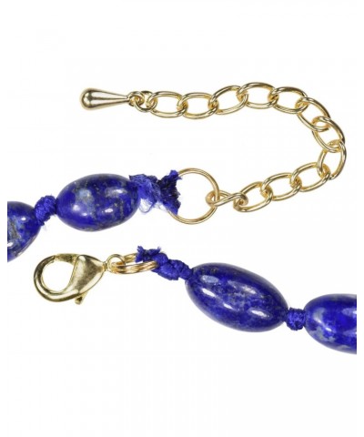 Lapis Lazuli Adjustable Statement Necklace Ovals $14.69 Necklaces