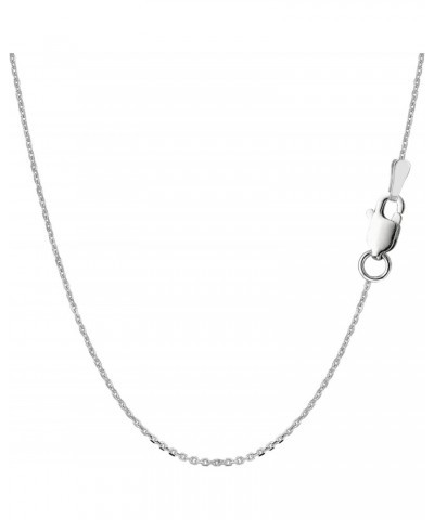 Sterling Silver Rhodium Plated Cable Chain Necklace, 1.1mm $20.90 Necklaces