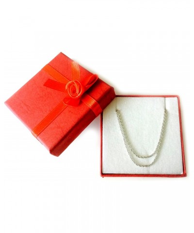 Sterling Silver Rhodium Plated Cable Chain Necklace, 1.1mm $20.90 Necklaces