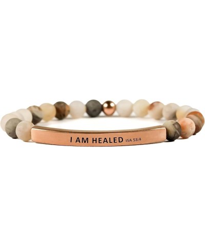 Faith Collection Unisex Stretchable Bracelets - (I AM Healed ISA 53:5) ?????? ????? 8.0 Inches $14.08 Bracelets