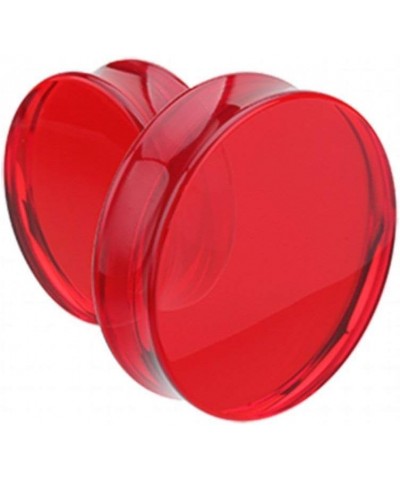 Supersize Basic Acrylic Double Flared Ear Gauge Plug 1-3/4" (44mm), Red $13.12 Body Jewelry