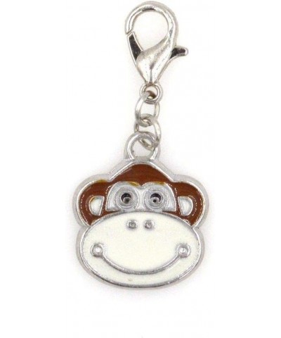 Enamel Monkey Clip on Charm Perfect for Necklaces and Bracelets 98E $7.79 Bracelets