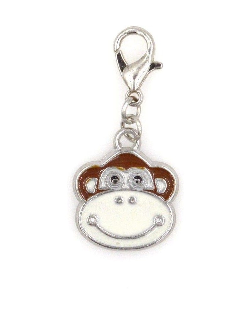 Enamel Monkey Clip on Charm Perfect for Necklaces and Bracelets 98E $7.79 Bracelets