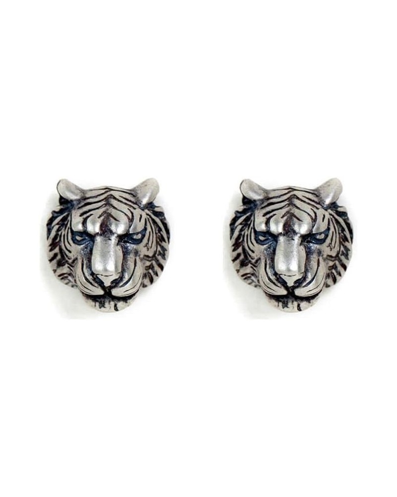 Vintage Tiger Head Stud Earrings Forest King Animal Piercing Punk Earring Studs Fashion Jewelry Gifts for Women Girls Hypoall...