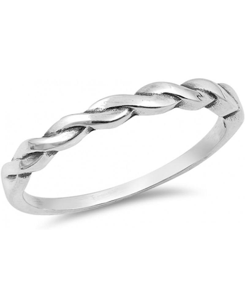 CHOOSE YOUR COLOR Sterling Silver Infinity Knot Ring sterling-silver $10.99 Rings