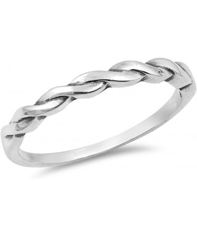 CHOOSE YOUR COLOR Sterling Silver Infinity Knot Ring sterling-silver $10.99 Rings