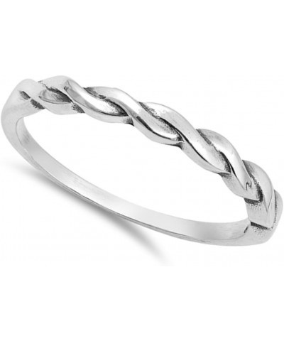 CHOOSE YOUR COLOR Sterling Silver Infinity Knot Ring sterling-silver $10.99 Rings