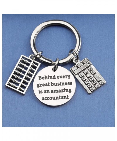 FUTOP Accountant Gifts Behind Every Great Business Is an Amazing Accountant Keychain Accountant Graduation Gift CPA Keychain ...