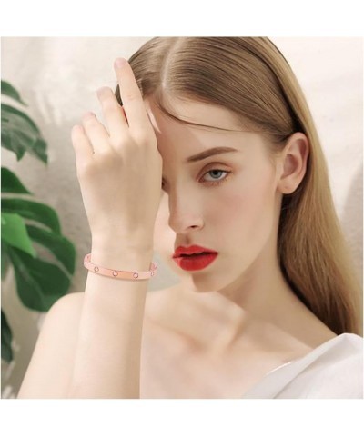 Gold Bracelets for Women Gold Plated Love Cubic Zirconia Bangle Crystal Friendship Charm Bracelet Jewelry Gifts for Women Tee...